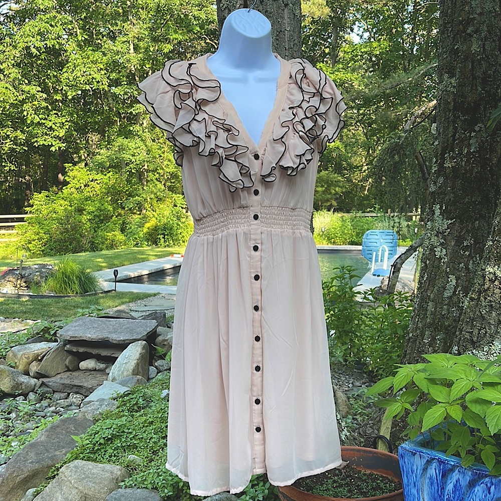 H and M light pink midi.